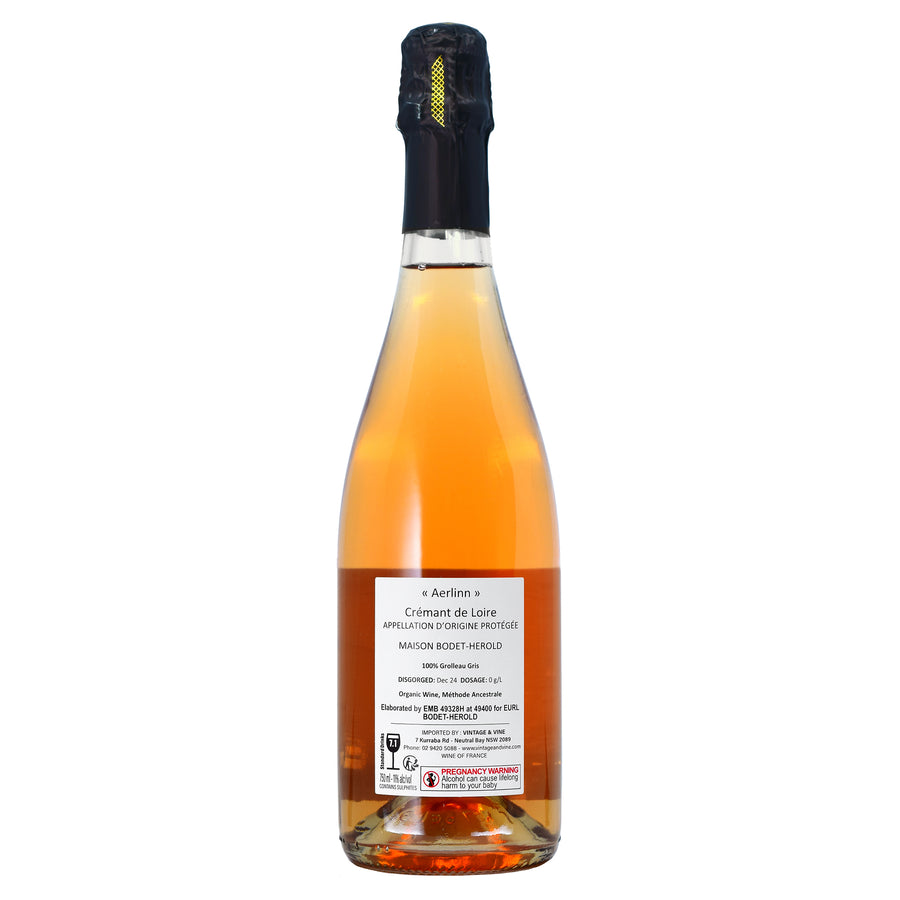 Bodet-Herold Crémant de Loire Aerlinn Rosé Brut Nature NV