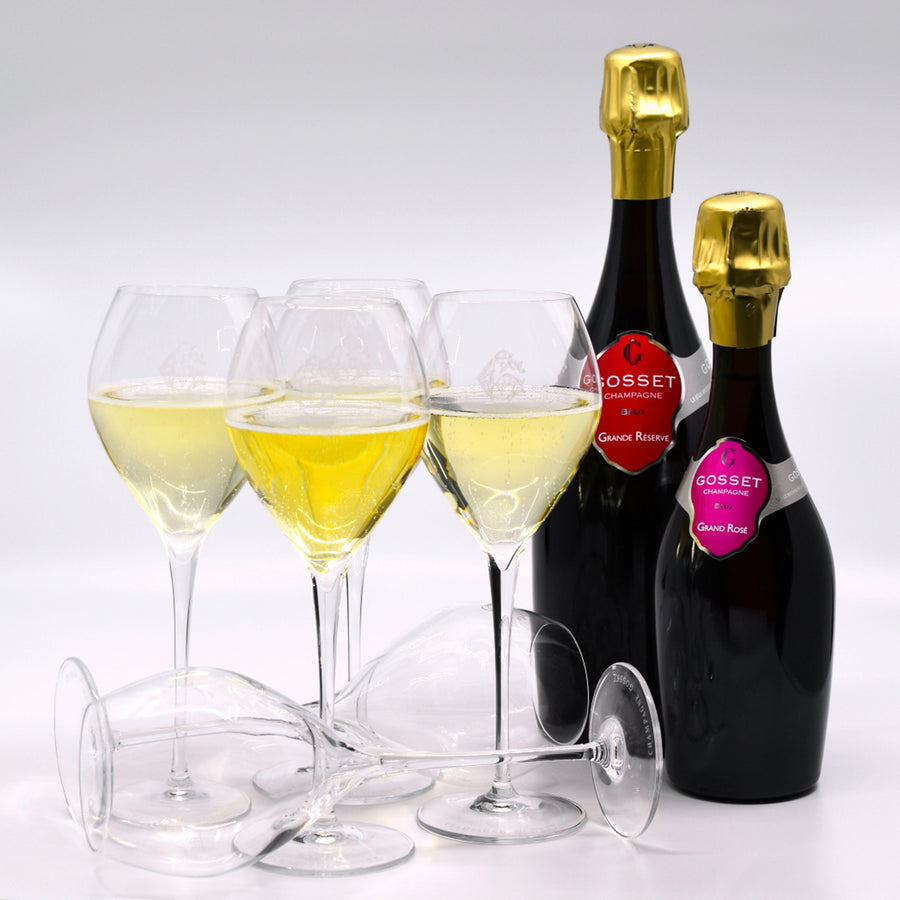Champagne Gosset Champagne Glass 285 mL (Box of 6)