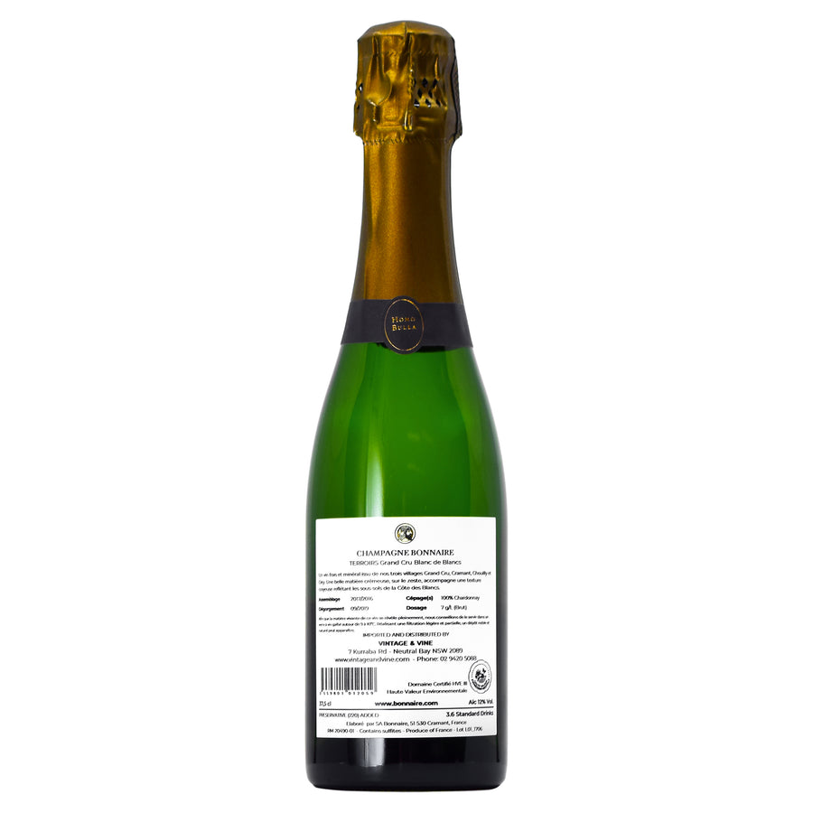 Champagne Bonnaire 'Terroirs' Grand Cru Blanc de Blancs N.V. 375 ml