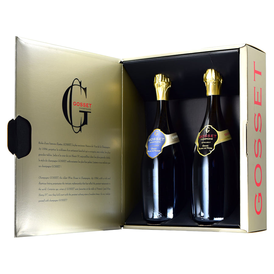 Champagne Gosset Twin-Pack Gift Box (Box Only, Champagne Not Included)